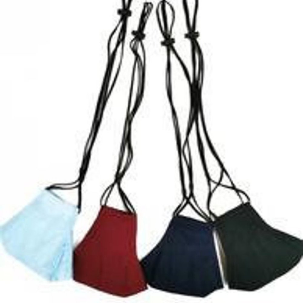 NAVY face mask with lanyard - unisex